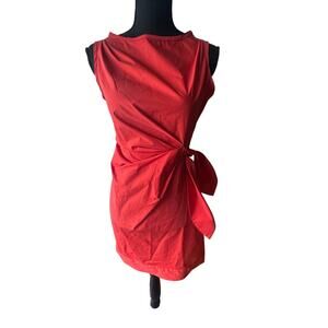 Diane von Furstenberg Della 2 Red Shift Dress Size 2
